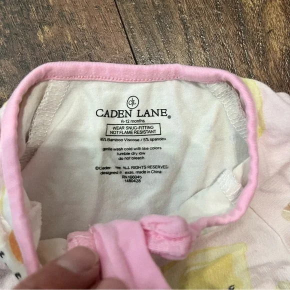 Caden Lane Breakfast In Bed Zippy Pajamas size 6-12 Months - Picture 3 of 4
